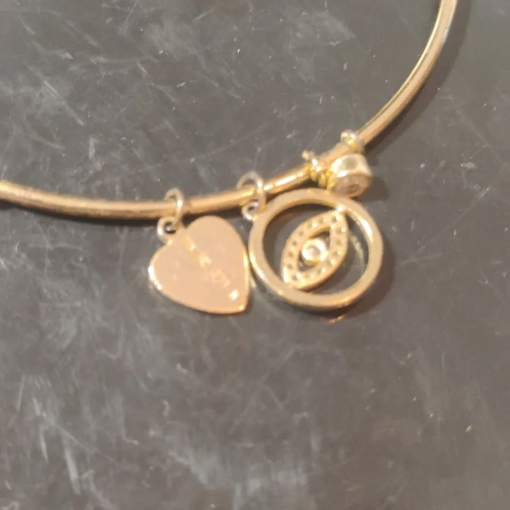 925 Stamped Everlasting Eye Charm Bracelet - Picture 5 of 7